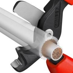 Kabelschere StepCut XL L.225mm Kopf brün.Comfort-Griff KNIPEX