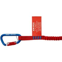 Materialkarabiner L.81mm m.Schraubverschluss blau besch.KNIPEX