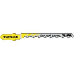 Stichsägeblätter clean wood premium Nutz-L.57mm Zahnt.1,4mm BiMetall Metabo