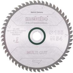 Kreissägeblatt multi cut professional D165x2,2/1,4xB20mm Z.54 FZ/TZ 5Grad neg