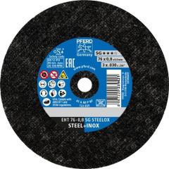 Trennscheibe SG STEELOX D.76mm Scheibenstärke 0,8mm ger.Korund A Bohr.6mm PFERD | 50 Stück