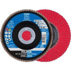 Fächerscheibe POLIFAN CO-COOL SG STEELOX D.125mm K.40 kon.INOX CO | 10 Stück