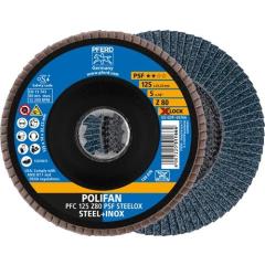 Fächerscheibe X-LOCK PSF Z STEELOX D.125mm K.80 kon.INOX ZK Z PFERD | 10 Stück