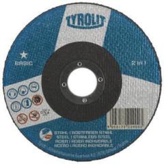 Trennscheibe BASIC D125x2,5mm ger.2in1 Bohr.22,23mm TYROLIT | 25 Stück