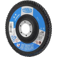 Fächerscheibe STANDARD D.125mm K.60 kon.Stahl,VA ZA-ZK | 10 Stück