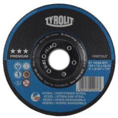 Schruppscheibe PREMIUM D125xS7mmKörnung 30 gekr.2in1 Bohr.22,23mm TYROLIT | 10 Stück