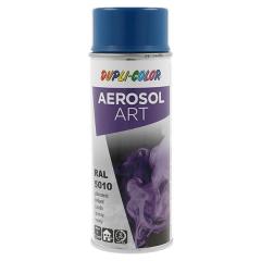 Buntlackspray AEROSOL Art enzianblau glänzend RAL 5010 400ml Spraydose | 6 Stück