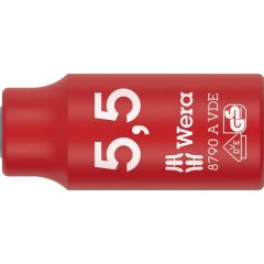 Steckschlüsseleinsatz 8790 A VDE 1/4 Zoll SW 5,5mm L.41mm WERA