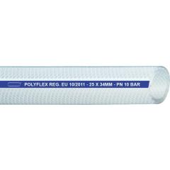 Druckluftschlauch POLYFLEX ID 30,0mm AD 38,0mm L.50m Transparent Wandst.4,0mm | 50 Stück
