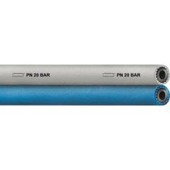 Zwillings-Steuerungsschl.TWIN HOSE/PVC ID 6mm AD 11,0mm L.100m Blau/grau TEGUMA | 100 Stück