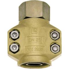 Dampfschlaucharmatur STA verz.u.gelb passiviert Schl.-Gr.19mm IG 3/4 Zoll TEGUMA