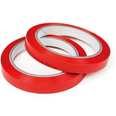 Klebeband f.Beutelschließer Breite 12mm Länge 66m Stärke 77µ rot TRANSPAK | 12 Stück