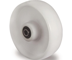 Ersatzrad D.100mm Trgf.150kg PA weiß Achs-D.12mm Nabenl.40mm TECWERK