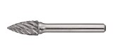 Frässtift SPG Special Steel Ø 6 mm Kopf-L.16 mm Schaft-Ø 6 mm HM Verz.Kreuz TECWERK