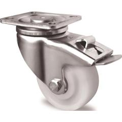 Schwerlast-Lenkrolle D.100mm Trgf.500kg m.Festst.PA 100x85mm weiß TECWERK