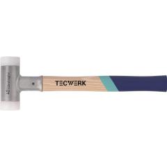 Schonhammer L.355mm Kopf-D.35mm Hickory rückschlagfrei hart Nyl.weiß TECWERK