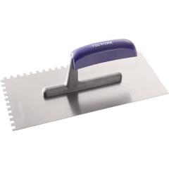 Glättekelle L.280mm B.130mm Zahn 6x6 rostfr.m.H-Heft VA S.0,7mm TECWERK | 10 Stück