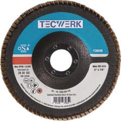 Fächerscheibe Kehlnaht D.125mm K.60 kon.INOX ZK TECWERK | 10 Stück