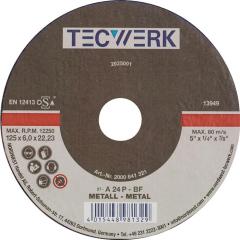 Schruppscheibe D180xS8mm gekr.STA Bohr.22,23mm TECWERK | 10 Stück