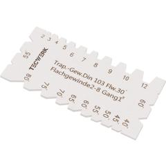 Dreh-/Gewindestahllehre Trapez-,Whitworth- u.Metrischgewinde TECWERK