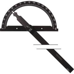 Winkelmesser Gradbogen-D.80mm Schenkel-L.120mm TECWERK