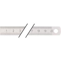 Stahlmaßstab L.500mm rostfr.STA biegsam Teilung B=mm/1/2mm TECWERK