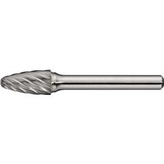 Frässtift RBF INOX D.8mm Kopf-L.18mm Schaft-D.6mm HM Verz.Normal,fein TECWERK