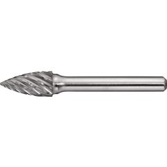 Frässtift SPG Special Steel Ø 6 mm Kopf-L.16 mm Schaft-Ø 6 mm HM Verz.Kreuz TECWERK