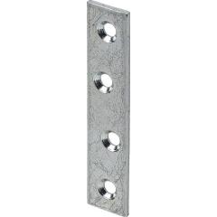 Verbindungsblech L.100mm B.15mm S.2mm STA blau verz.VORMANN | 100 Stück