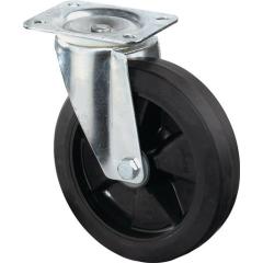 Lenkrolle D.125mm Trgf.200kg Elastikgummi Platte L115xB85mm BS ROLLEN