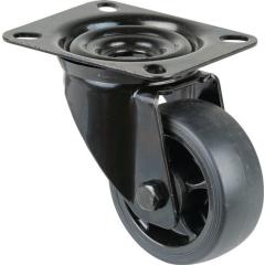 Lenkrolle D.80mm Trgf.100kg Ku.Platte L104xB80mm BS ROLLEN