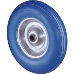 Polyurethanrad D.400mm Trgf.200kg pannensicher Stahlfelge Rillen BS ROLLEN