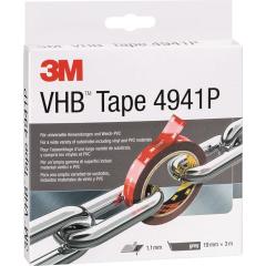 Montageband VHB Tape 4941P grau L.3m B.19mm Rl.3M | 12 Stück