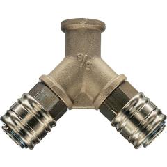 Verteiler Gew.G 1/2 Zoll/19,17mm DN 7,2,Innengewinde,2 Kupplungen EWO