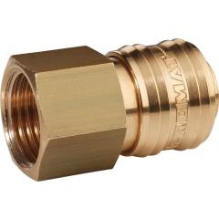 Schnellverschlusskupplung DN 7,2,IG MS blk Gew.G 1/2 Zoll 19,17mm TECWERK | 10 Stück