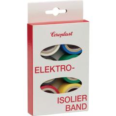 Elektroisolierband-Set 302 6-tlg.L.je 3,3m B.19mm Ktr.COROPLAST | 10 Stück