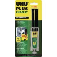 2K-Epoxidharzklebstoff PLUS ENDFEST 15g gelblich Doppelspritze UHU | 6 Stück