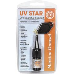 UV-Reparatur-Klebstoff MD UV-Star 3g Kleber /1 UV-Leuchte transp.Set MARSTON | 8 Stück