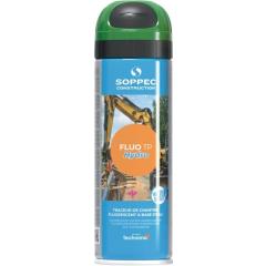 Baustellenmarkierspray Fluo TP Hydro neongrün 500ml Spraydose SOPPEC | 12 Stück