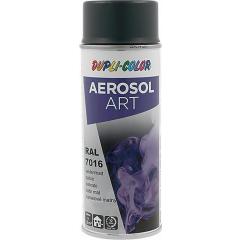 Buntlackspray AEROSOL Art grau seidenmatt RAL 7016 400ml Spraydose | 6 Stück