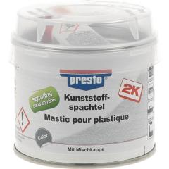 2K-Kunststoffspachtel schwarz,Härter rot 250g Dose PRESTO | 6 Stück