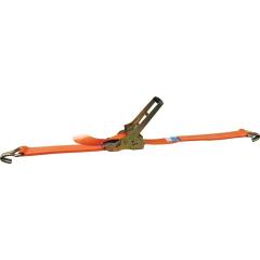 Zurrgurt DIN EN 12195-2 L.8m B.50mm Getriebezugratsche+Spitzh.