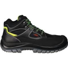Sicherheitsstiefel Tibet Gr.41 schwarz/neongrün S3 EN20345 Leder REMISBERG