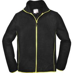 Herren Fleecejacke Gr.XL schwarz/limette