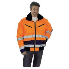 Warnschutz-Pilotenjacke Gr.M orange/marine PREVENT