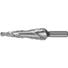 Stufenbohrer Bohrber.4-12mm HSS-Co5 Spiralnut Z.2 Stufen 9 RUKO