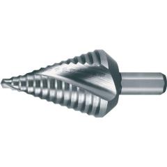 Stufenbohrer Bohrber.4-30mm HSS Spiralnut Gesamt-L.72mm Z.2 Stufen 14 RUKO