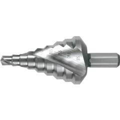 Stufenbohrer Bohrber.6,5-32,5mm HSS Spiralnut Z.2 Stufen 9 RUKO