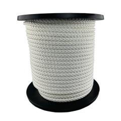 Kordel Seilrad-D.8mm weiß feste+feine Flechtung m.Seele OVERMANN