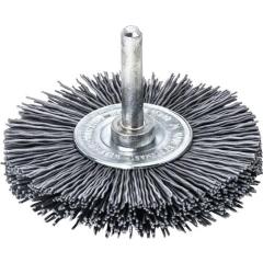 Rundbürste D.70mm Schaft 6mm SiC Schleifborsten K.320 12mm 15000min-¹ LESSMANN